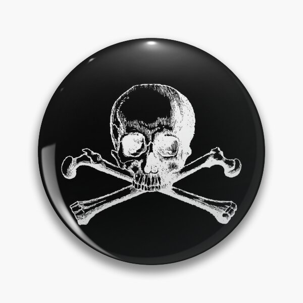 Item preview, Pirate Flag Skull Bones Jolly Roger Design designed and sold by SpookshowDesign.