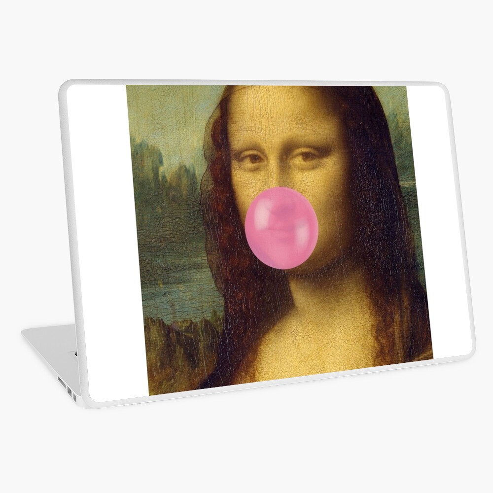 Mona Lisa with Bubble Gum' by Master Collection as a door poster or door  sticker
