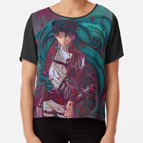 Attack On Titan Fanart - Levi Ackerman (Version 2/5) Chiffon Top