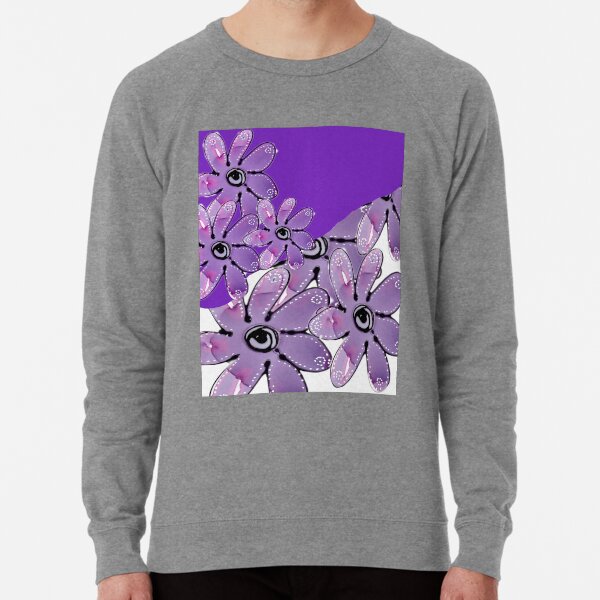 Purple Multi Floral Lightweight Sweatshirt