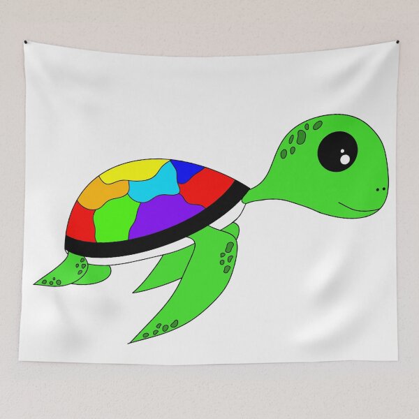 Item preview, Rainbow Sea Turtle designed and sold by FloWynn.