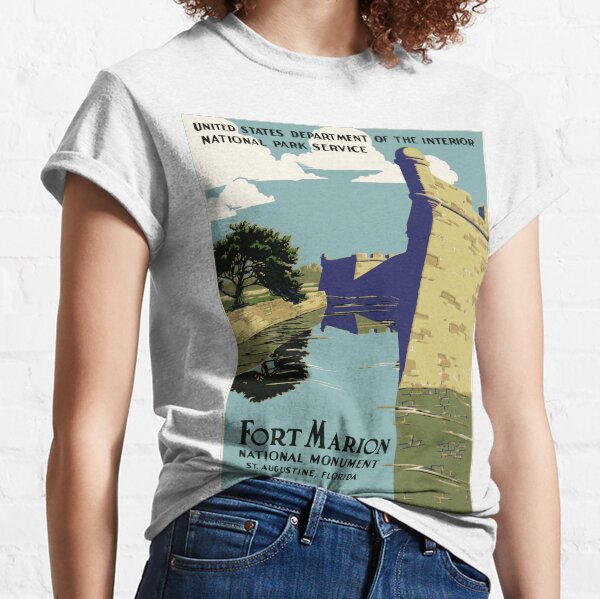 Item preview, FORT MARION St Augustine Florida United States National Park Service Vintage Travel Poster designed and sold by retroposters.