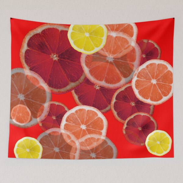 Item preview, RED ASSORTED CITRUS ORANGES KITCHEN ART designed and sold by sharlesart.