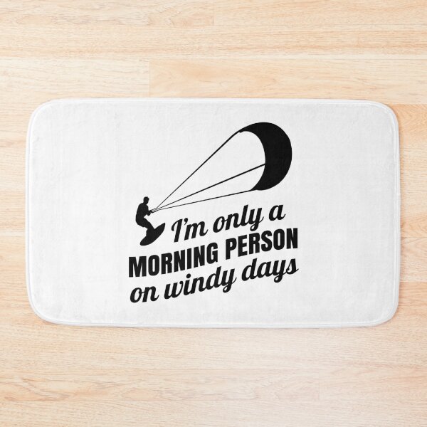 Item preview, Kitesurfing Design - Only Morning Person on Windy Days designed and sold by EstelleStar.