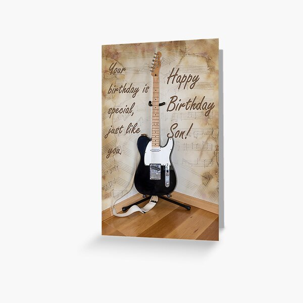 Birthday Guitar Greeting Card