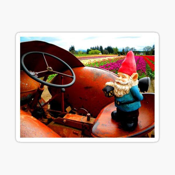 Rusty Fields Gnome Sticker