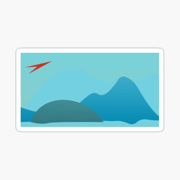 The Blue of Distance Sticker