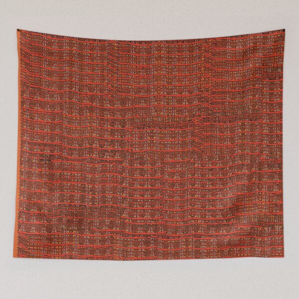 Item preview, Hand Woven Modern Fabric Design, TeresaTown at Redbubble 2020 designed and sold by Mark Stansberry.