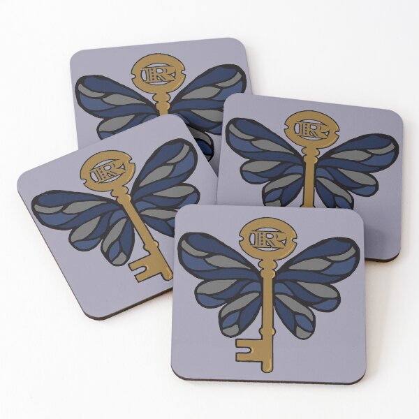 Item preview, blue and bronze winged key designed and sold by ZombieKittay.