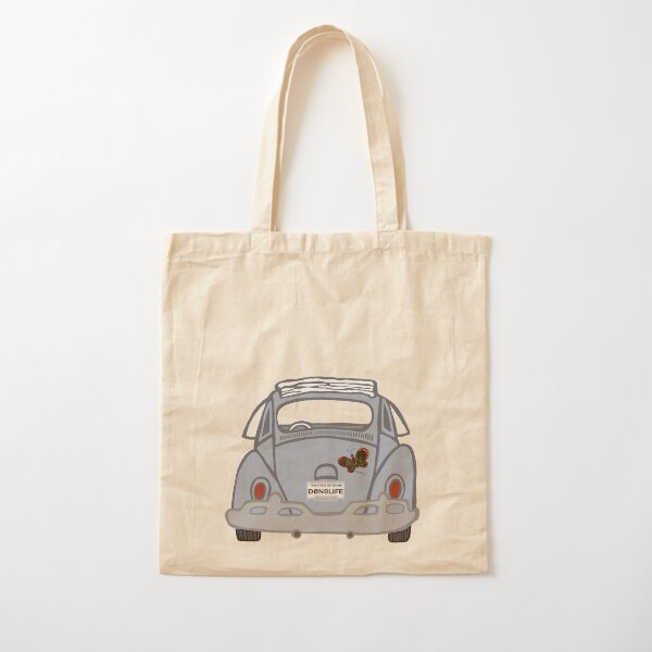Old Classic Car With Donate Life Plates Cotton Tote Bag