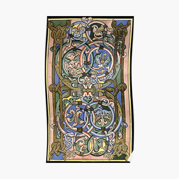 Illuminated manuscript Poster