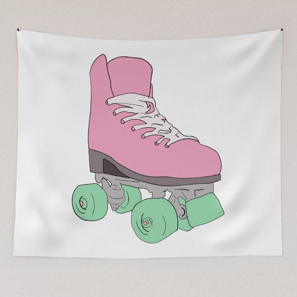 Item preview, Pink Retro Vintage Roller Skate designed and sold by PiscesVibes.