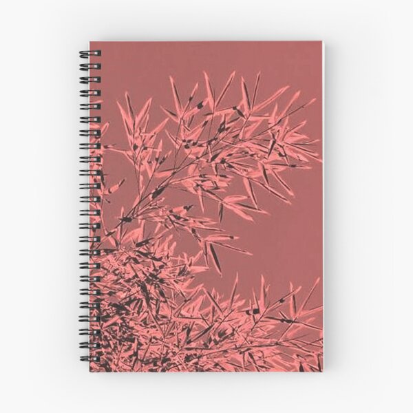 Item preview, ILYASS 10 bamboo leaves branches pink black nature tree majesty designed and sold by dragonemma.