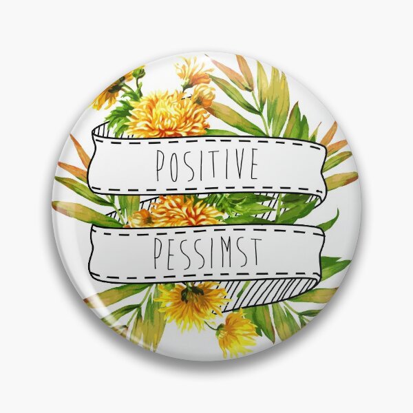 Artikelvorschau, Positiver Pessimist mit gelben Blumen entworfen und verkauft von MaplewoodMerch.