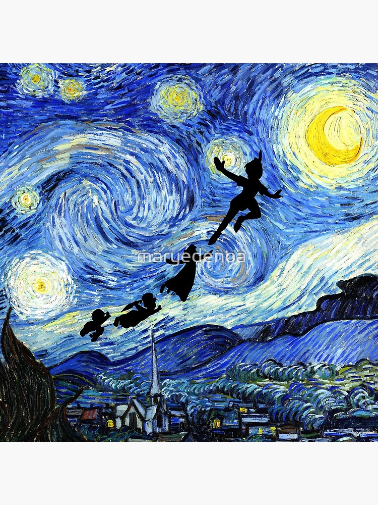 Peter Pan Starry Night by maryedenoa