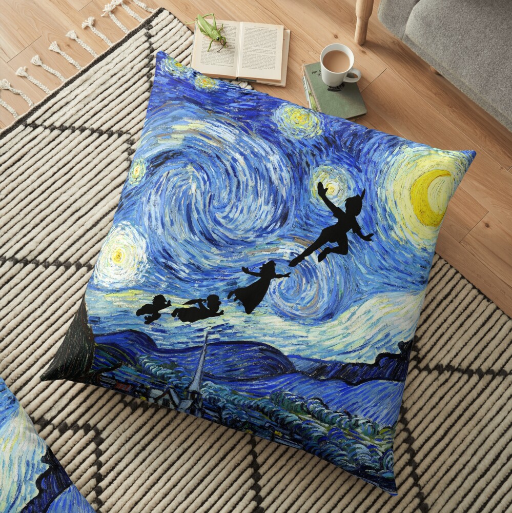 Peter Pan Starry Night Floor Pillow