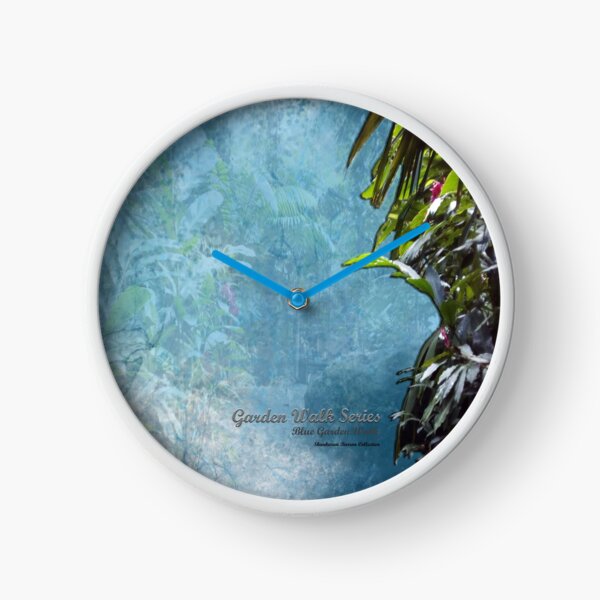 GARDEN WALK SERIES _ Blue Garden Walk - Shankaran Barron Collection Clock