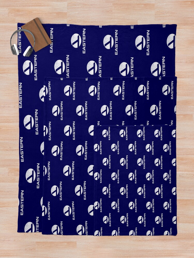 Alternate view of Eastern Airlines vintage logo Throw Blanket