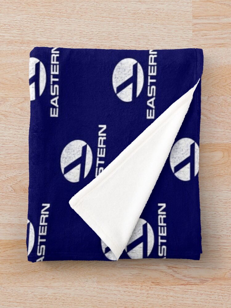 Alternate view of Eastern Airlines vintage logo Throw Blanket