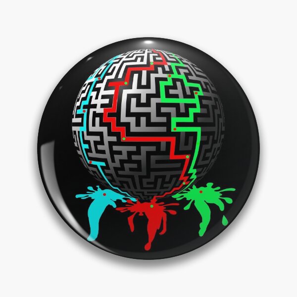 Item preview, Graphic sphere labyrinth fluorescent paint designed and sold by Astralia.