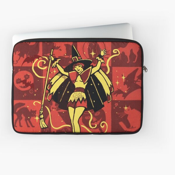 Halloween Witch Girl (vintage) Laptop Sleeve
