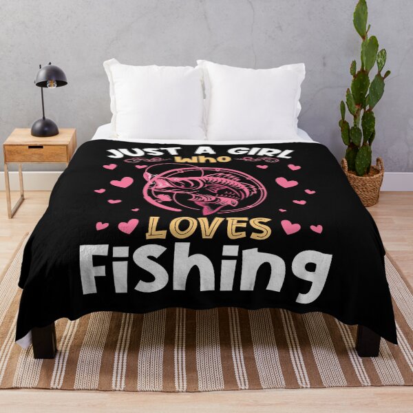 Item preview, Just a Girl who Loves Fishing Gift designed and sold by Hananiah Merch.