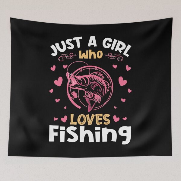 Item preview, Just a Girl who Loves Fishing Gift designed and sold by Hananiah Merch.