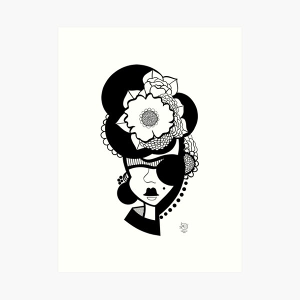 Pirate of Flowers Art Print