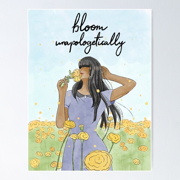 Item preview, Bloom Unapologetically - Dark designed and sold by ColorMeHappii.