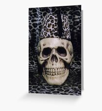 Skull with a Fezz Greeting Card