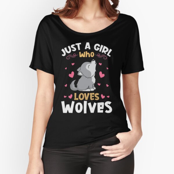 Artikel-Vorschau von Nur ein Mädchen, das Wölfe liebt Wolf, designt und verkauft von Hananiah Merch.