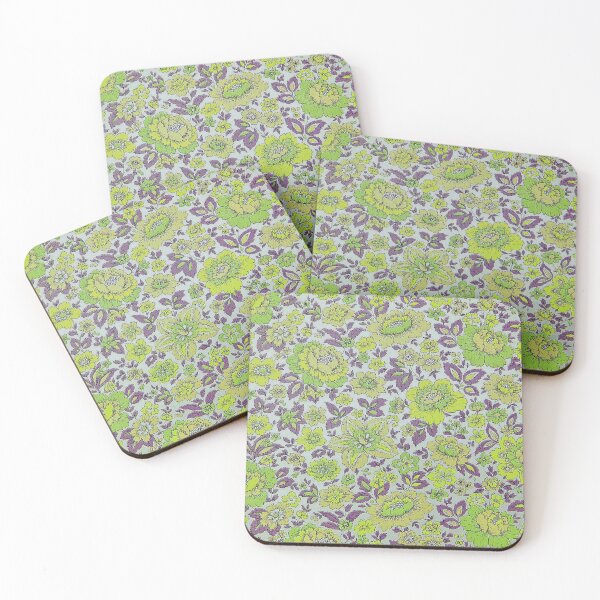 Item preview, Retro 70's Flower Power Fabric designed and sold by FuzzyHoney.
