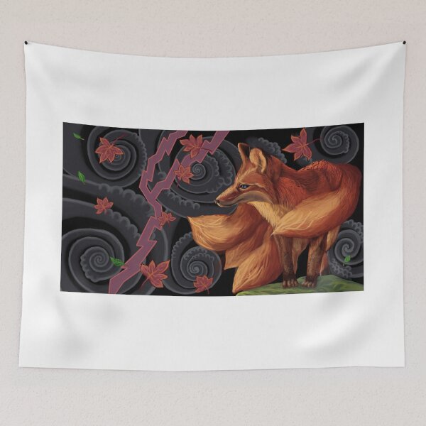 Item preview, A Kitsune Looking at a Stormy Sky designed and sold by Shukhrat Khannanov.