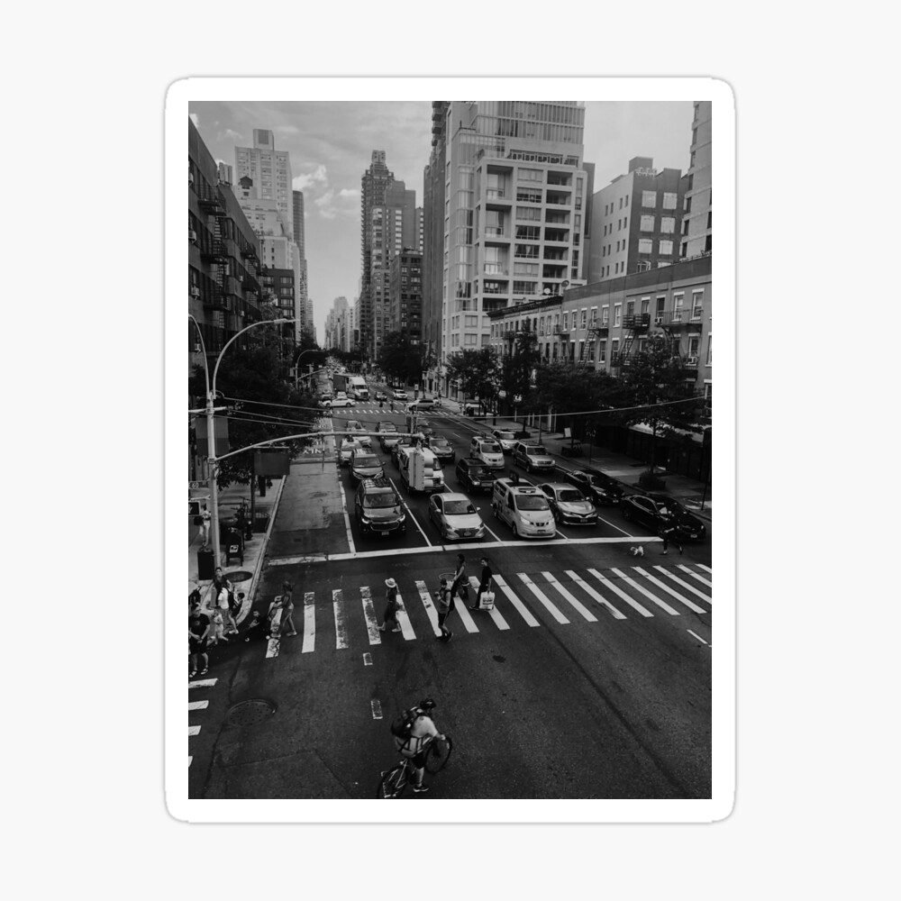 Aesthetic B W Nyc Street View Framed Art Print By 90svogue Redbubble