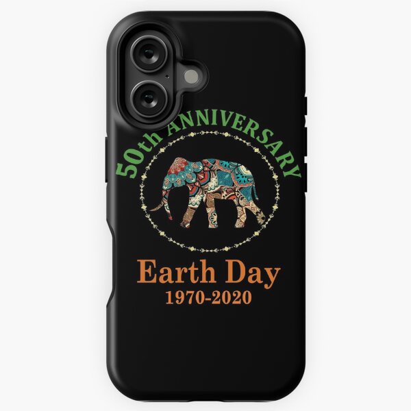 Item preview, Earth Day 50th Anniversary 2020 Save The Elephants Animals Conservation Tribal Boho Design designed and sold by Pingestre.