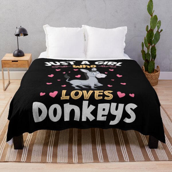 Item preview, Just a Girl who Loves Donkeys Gift designed and sold by Hananiah Merch.