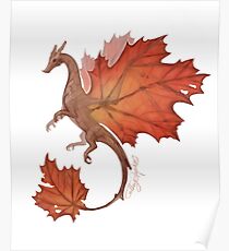 Maple Leaf Dragon Poster