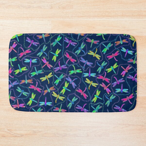 Item preview, Psychedelic Cute Dragonfly pattern designed and sold by ArtformDesigns.