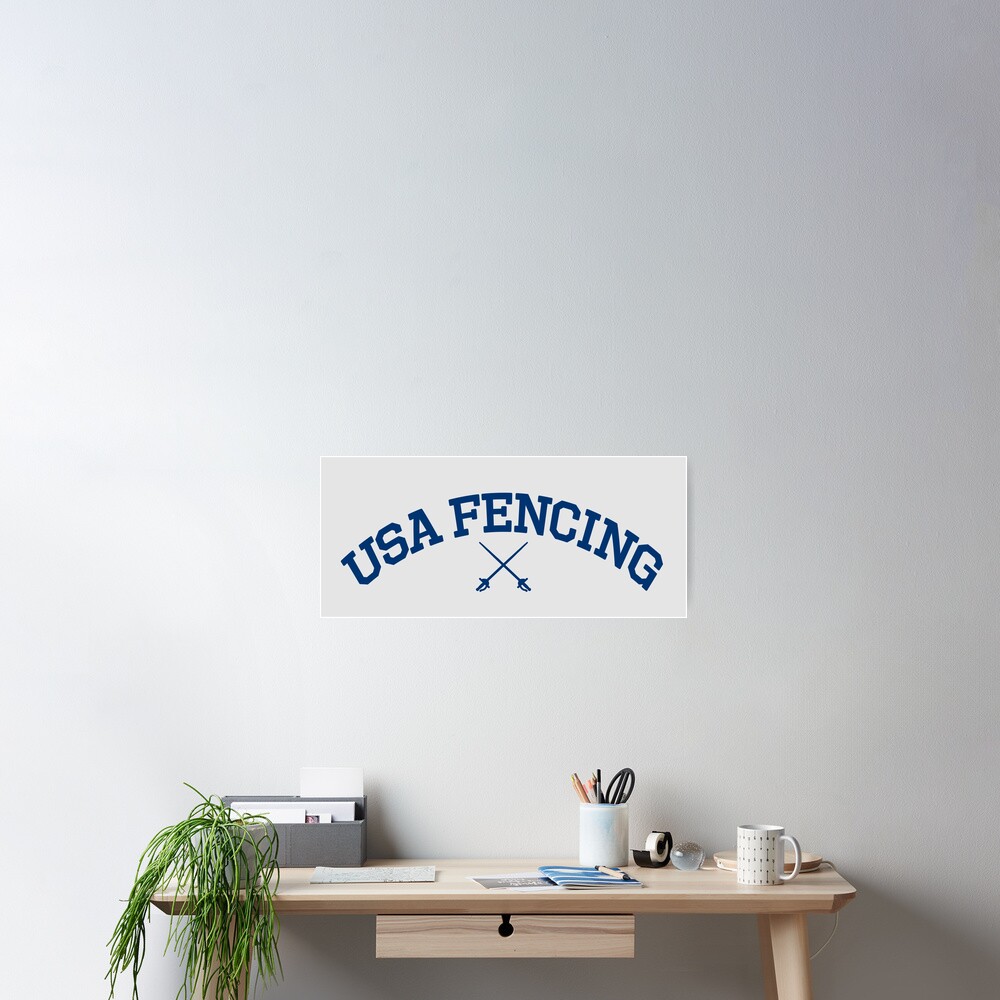 "USA Fencing Varsity" Poster by DarcyDaAquarius Redbubble