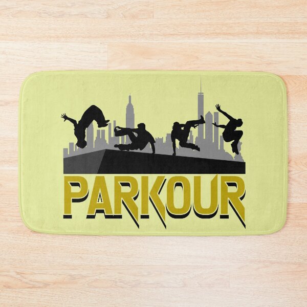 Item preview, PARKOUR FREE RUNNING ACROBATIC GYMNASTICS & STUNTS designed and sold by azamaniacox.