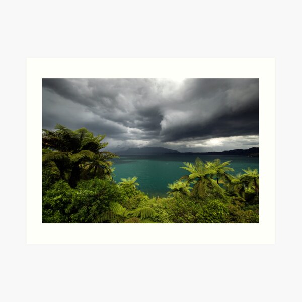 Massive storm about to hit Rotorua Art Print