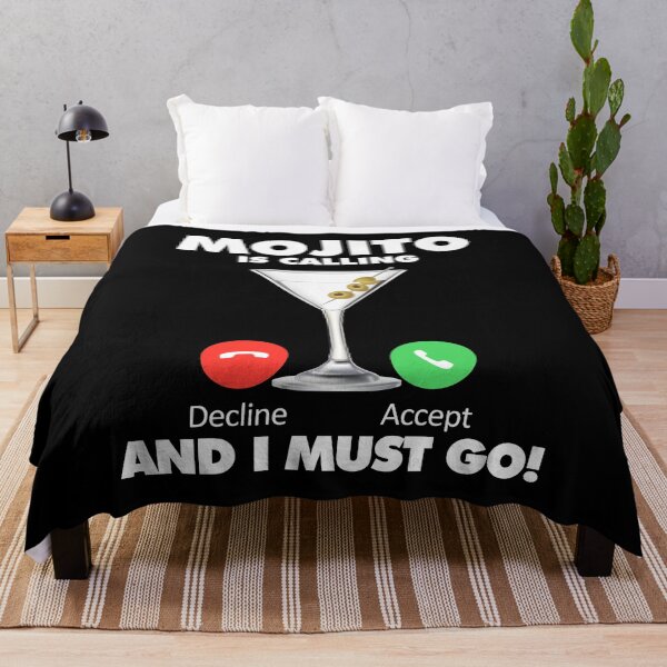 Item preview, My Mojito is Calling and I Must Go Drink Lover designed and sold by HelloFromAja.