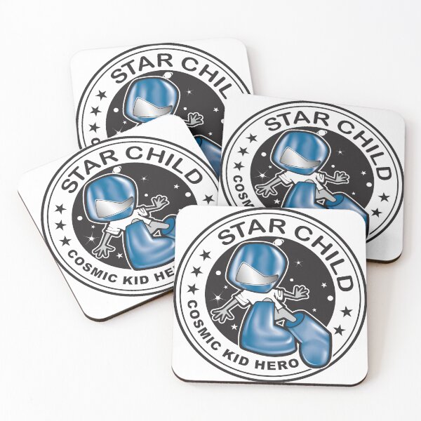 Star Child - Cosmic Kid Hero Coasters (Set of 4)