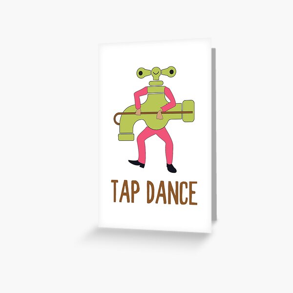 Carte de vœux for Sale avec l'œuvre « Funny Tap Dance Dancing Tap