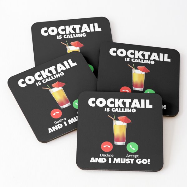 Item preview, My Cocktail is Calling and I Must Go Drink Lover designed and sold by HelloFromAja.