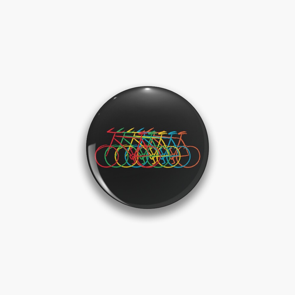 Just Bike, colorful Pin
