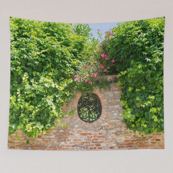 Item preview, Splendid Venetian - Ubercharming Garden Window with Ivy and Oleander  designed and sold by Georgia Mizuleva.
