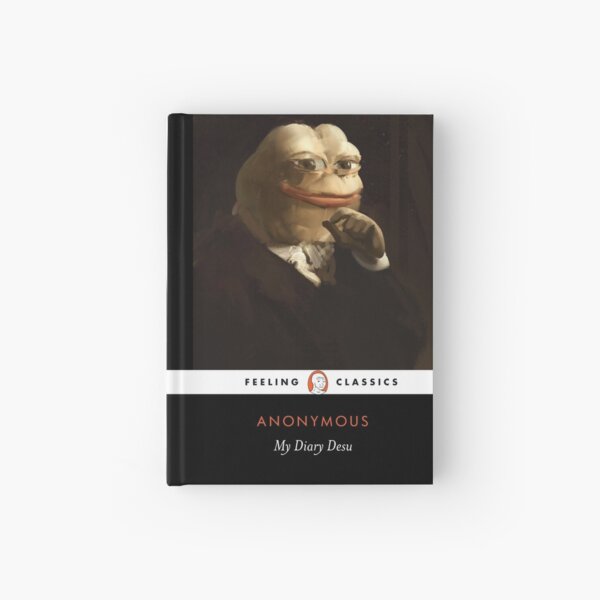 Item preview, My Diary Desu Penguin Classics Meme Journal designed and sold by JacobRomines.
