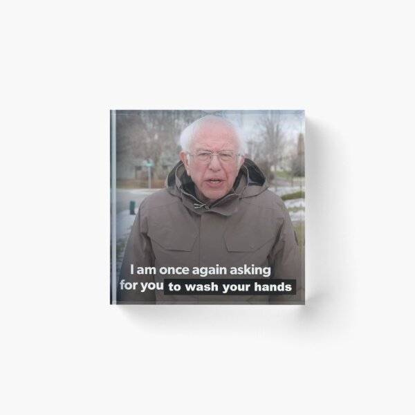 Item preview, Bernie: I Am Once Again Asking For You To WASH YOUR HANDS designed and sold by lyneprints.