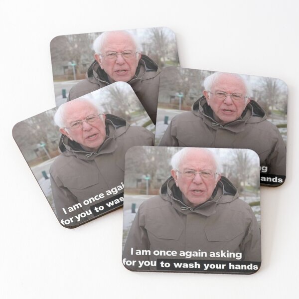 Item preview, Bernie: I Am Once Again Asking For You To WASH YOUR HANDS designed and sold by lyneprints.